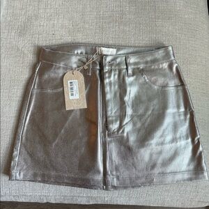 Meshki Metallic mini skirt